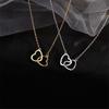 Heart Pendant Necklace For Girls Women Sweater Neck Chain Necklaces Cute Chokers Jewelry AVE