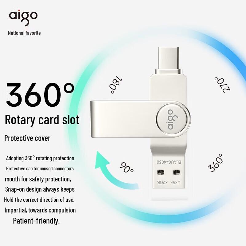 Aigo U356 Type-C USB 3.2 Dual-Interface Flash Drive