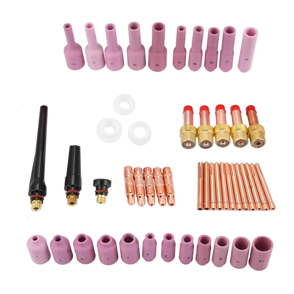 50 шт.комплект WP171826 серии TIG сварочная горелка расходные материалы аксессуары