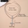 2pcs/set Gothic Cross Pendant Necklaces for Women Men Silver Color Punk Choker Necklace Chain Jewelry Gifts