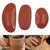 3pcs/set Tools Ceramics & Pottery Rubber Scraper Polymer Clay Cutters Ceramic Mud Ribs Soft DIY Sculpture Artist Arts Crafts