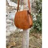 Handmade Leather Saddle Bag: Crossbody Purse with Adjustable Strap