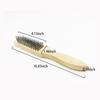 Wood Handle Oven Brush Indoor Pan Barbeque Grill Rust Removal Steel Wire Brushes Cookware Cleaning Tool Kitchen Accessory