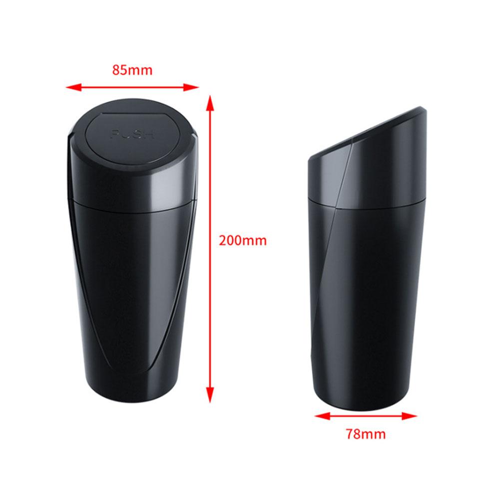 Автомобильный мусорный ящик для салона автомобиля, герметичный автомобильный мусорный бак, небольшой размер, портативный автомобильный мусорный бак, держатель для пепла, организуйте автомобильные аксессуары