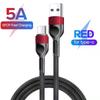 5a Micro Type-c Кабель для быстрой зарядки данных, нейлоновый плетеный, 1 метр/2 метра, гибкий зарядный кабель, совместимый для мобильного телефона Huawei