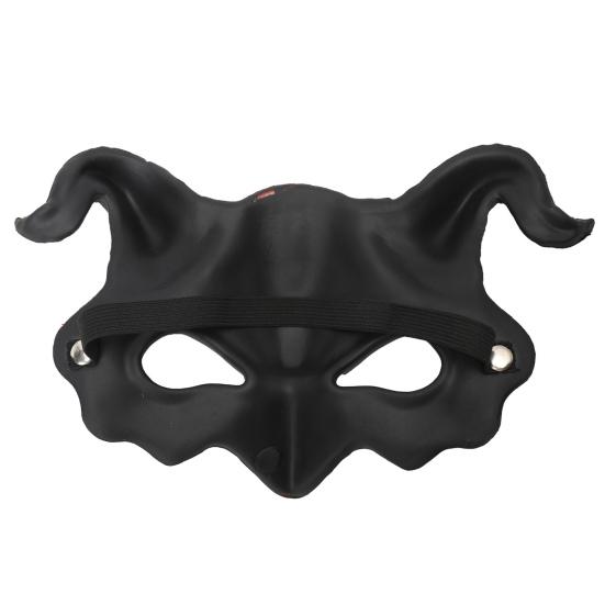 Маска Демона на половину лица Реалистичная Красная Маска Сатаны Козла с регулируемым ремешком Костюм для Хэллоуина, косплея, вечеринки