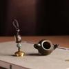 Openable Teapot Pendant Mini Phone Chain Cartoon Little Teapot Keychain  Women Men