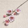 Real Touch Artificial Magnolia Branches Floral Art Fake Flower  Wedding Party Decor