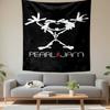 Stick Figure Design with "Pearl Jam" Logo Patterned tapestry for bedroom and living room home decor