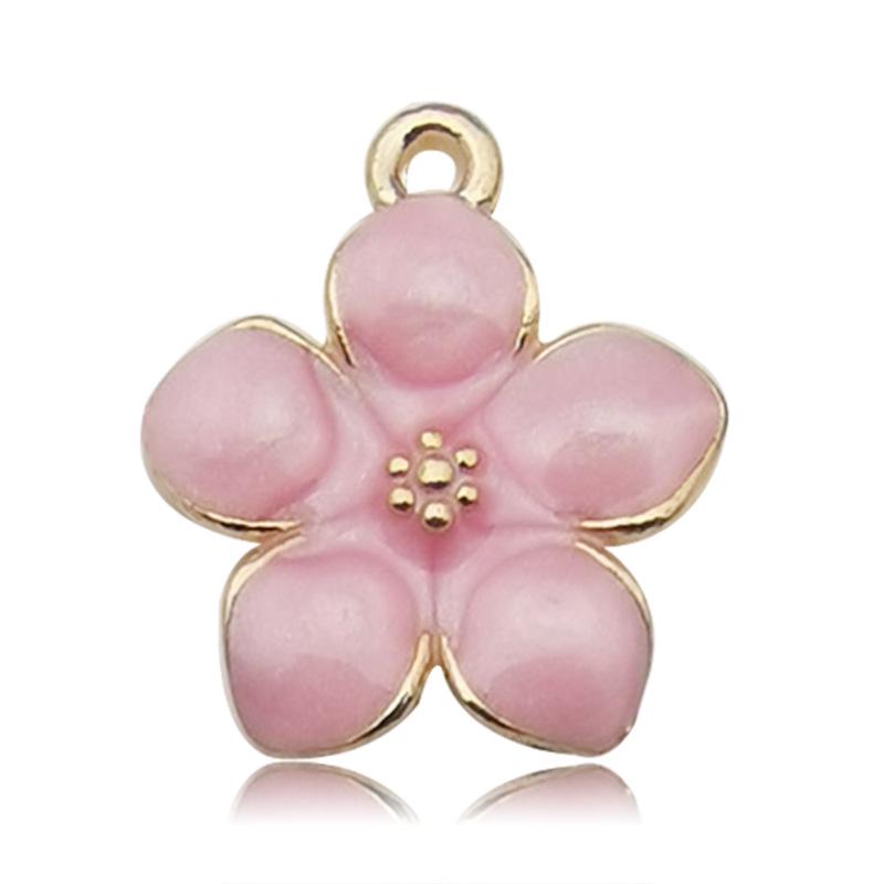 Корейское ожерелье с подвеской в виде цветка из золота K - многоцветный сплав, ювелирный аксессуар своими руками