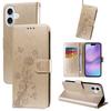 For iPhone 17 Leather Case Butterfly Floral Imprint Wallet Stand Cover