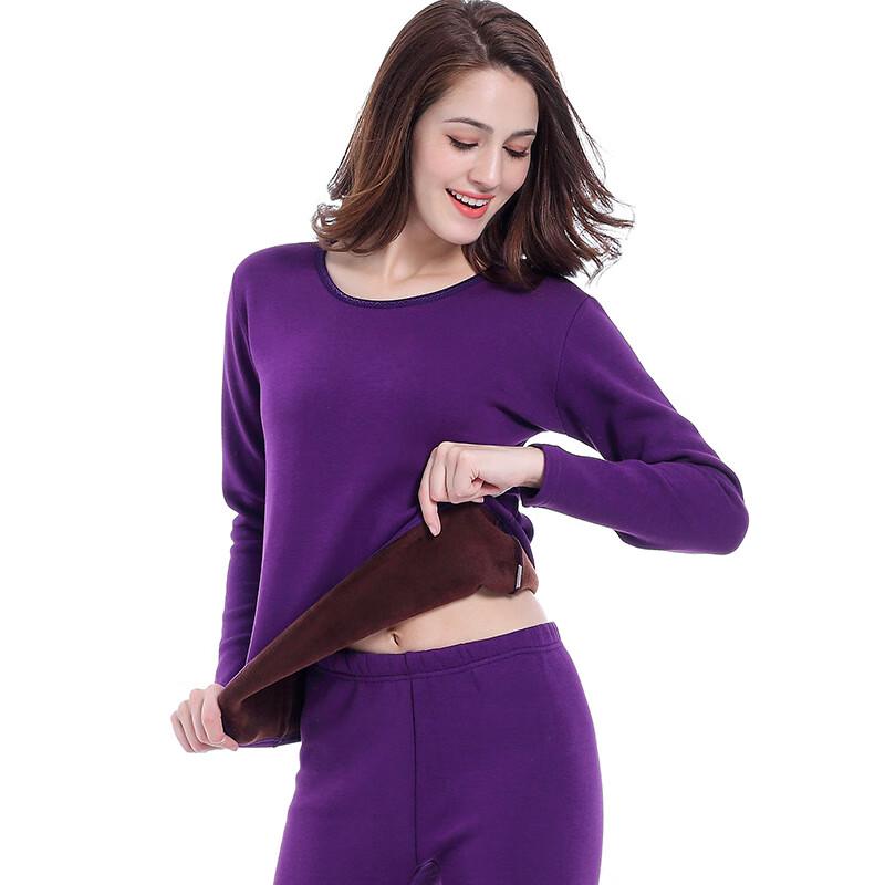 Nanjiren Golden Velvet Unisex Fleece-Lined Thermal Underwear Set