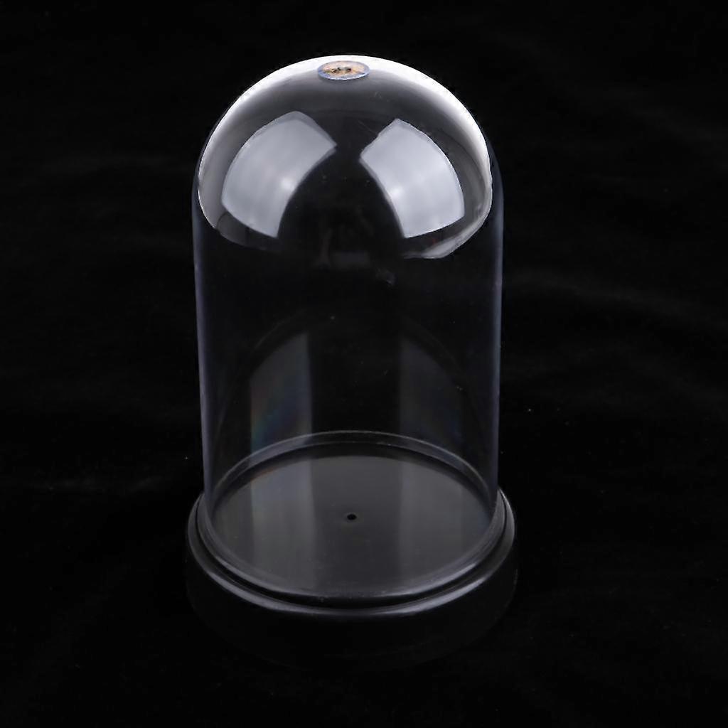 3x Clear Cover Round Base Display Stand Box for Diecast Toy Model Action Figure