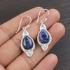 Sodalite Handmade Gemstone Earrings, 925 Solid Sterling Silver Earrings Antique Jewelry, Earrings For Engagement Gift