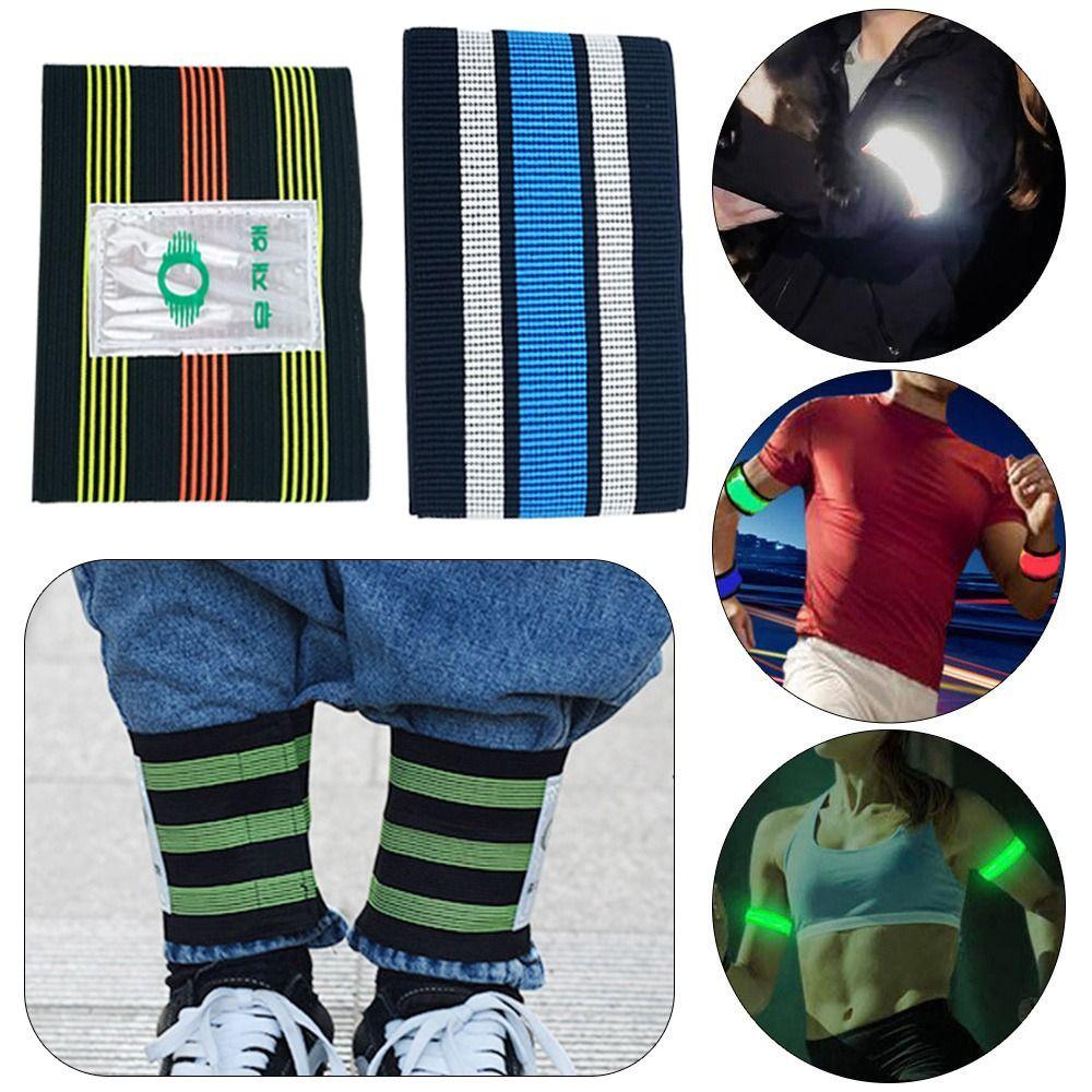 Reflective Pendant Sport Leggings Tape Cycling Reflective Strips Bike Safety Alert Warning Armband