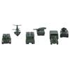 Diecast Military Vehicles 6 Pack Army Toys Assorted Transporter Tank Helicopter Armored Car for