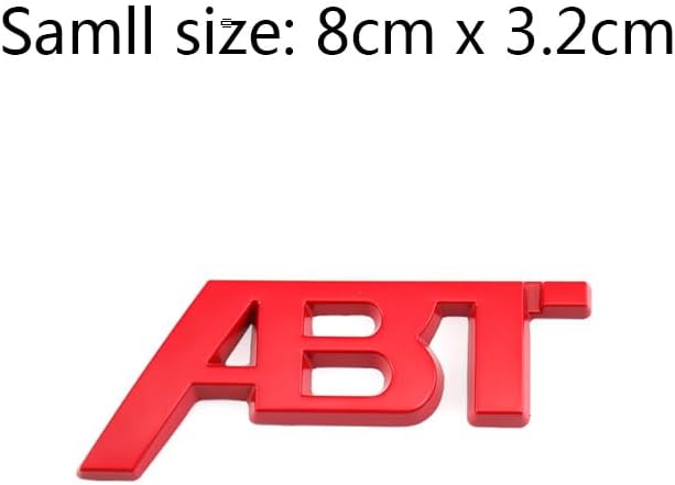 2pcs 3D Metal ABT Car Sticker Car Rear Trunk Letter Logo Badge For A4 A3 A5 A7 A7 Q3 Q7 Q5 TT RS6 RS3 Accessories