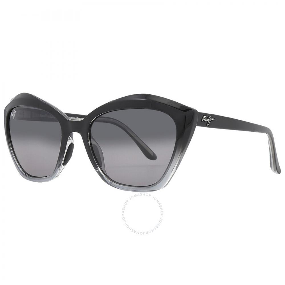 Солнцезащитные очки женские Maui Jim Lotus Neutral Grey Butterfly Gs827 02j 56