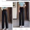 Wide-legged Pants Women's Summer Thin Section Sun Protection Casual Pants Ice Silk Sports Straight High Waist Draped Quick Dry Pants