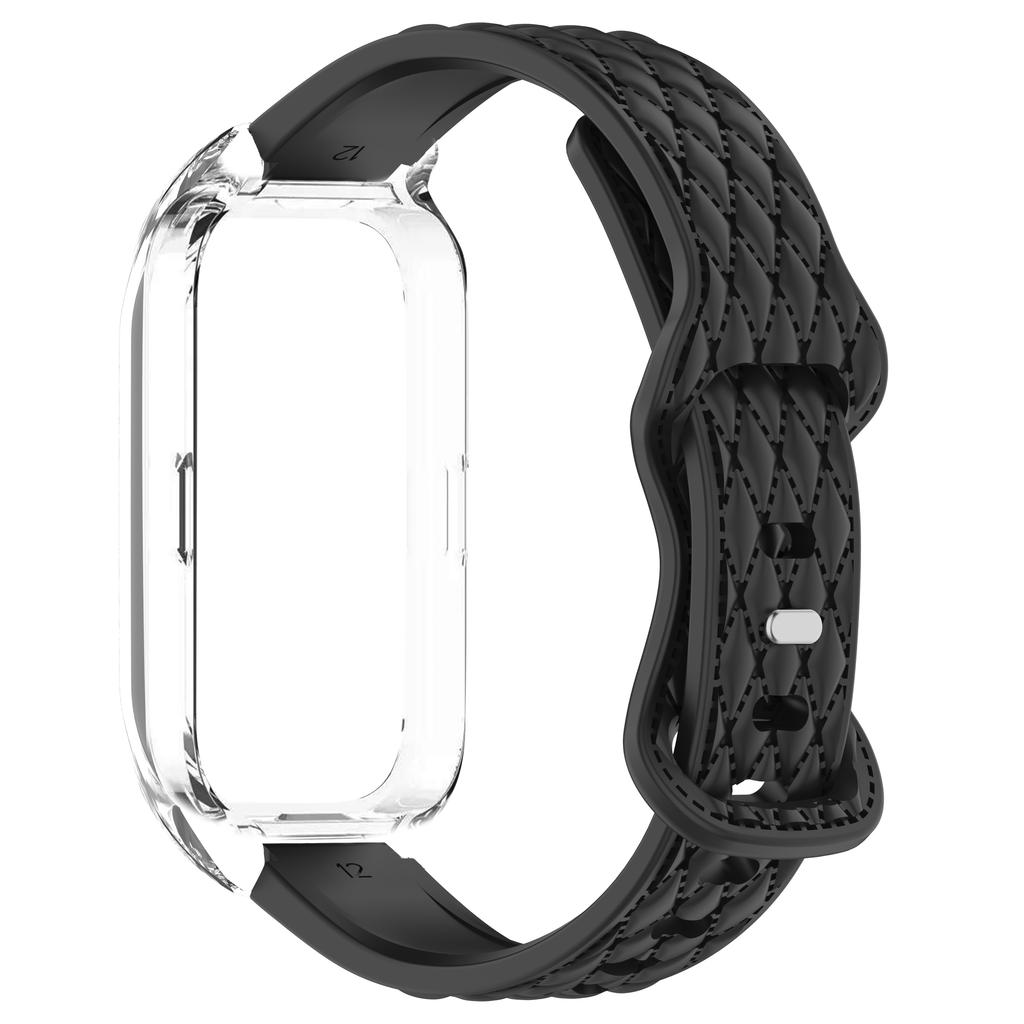 Чехол+Ремешок для Xiaomi mi band 9 8 active умные часы аксессуары sprot Силиконовый браслет correa ПК корпус Чехол для Redmi band 2 3