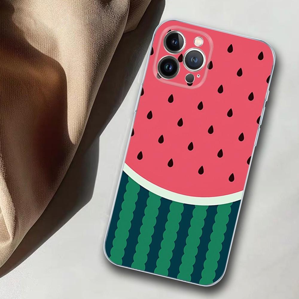 Watermelon Pattern Phone Case For iPhone 14 11 12 13 Mini Pro XS Max Cover 6 7 8 Plus X XR SE 2020 Funda Shell