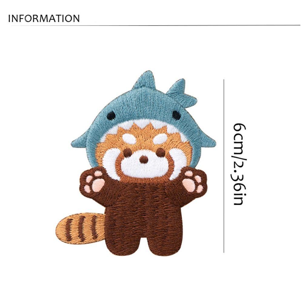 Брошь Красная Панда Панда Модная Медведь Тигр Животное Брошь Кролик Булавка Вышивка Красная Панда Булавка Подарок