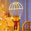Christmas Parachute Light with Santa Claus Waterproof 8 Modes LED Christmas Hanging Light for Indoor Outdoor Window Wall Garden Xmas Tree Decor