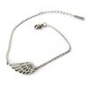 [N7027] - Designer Bracelet 'Les Ailes d'Ange' Silver Gray