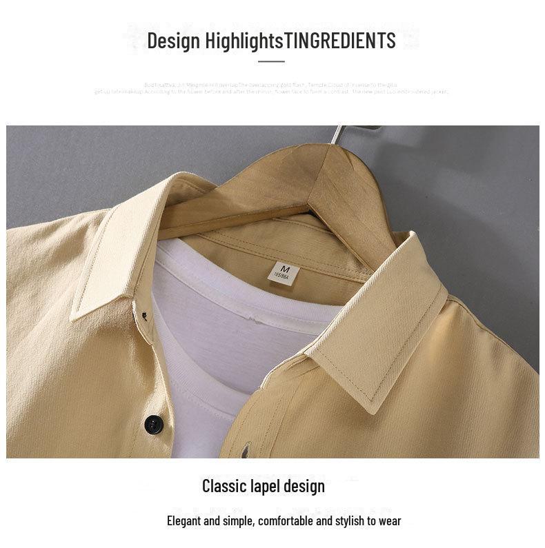 Men's Loose Cotton Retro Japanese Spring Cardigan Shirt Jacket