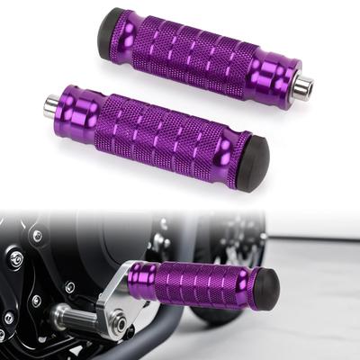 RACEAST Ступенька Мотоциклетная Левая и Правая M8 Универсальная Тандемная Ступенька Рифленый Алюминий Высокая Прочность и Передние Педали и Задние Подножки Подножки, Поручни,