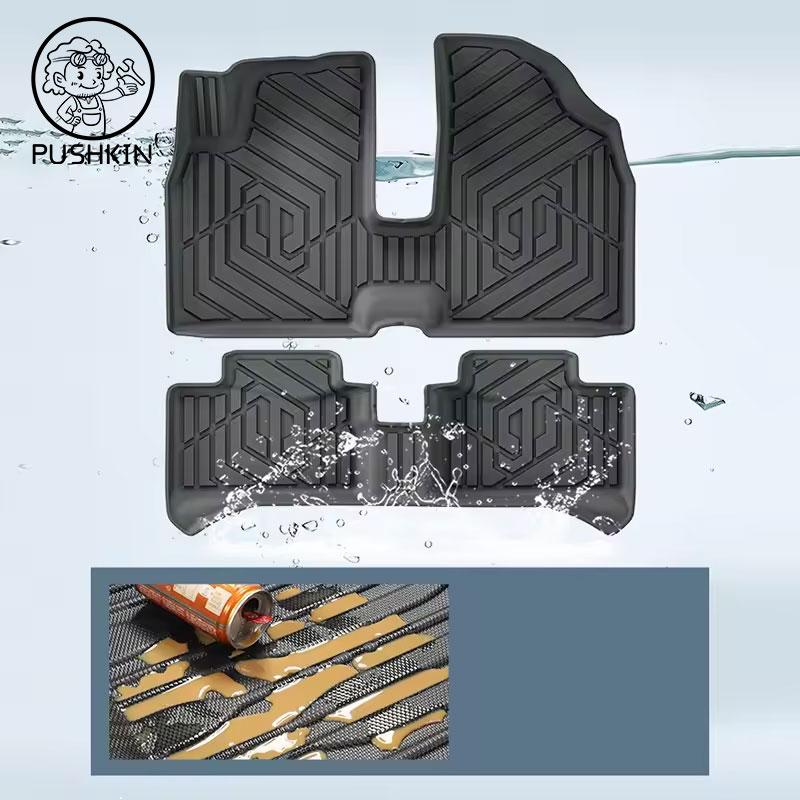 Автомобильные коврики на пол для Leapmotor T03 2024 2025 2026 (левый руль) Вкладыши в багажник Водонепроницаемый Нескользящий Защитный коврик для багажника Накладки на педали Автомобильные ковры
