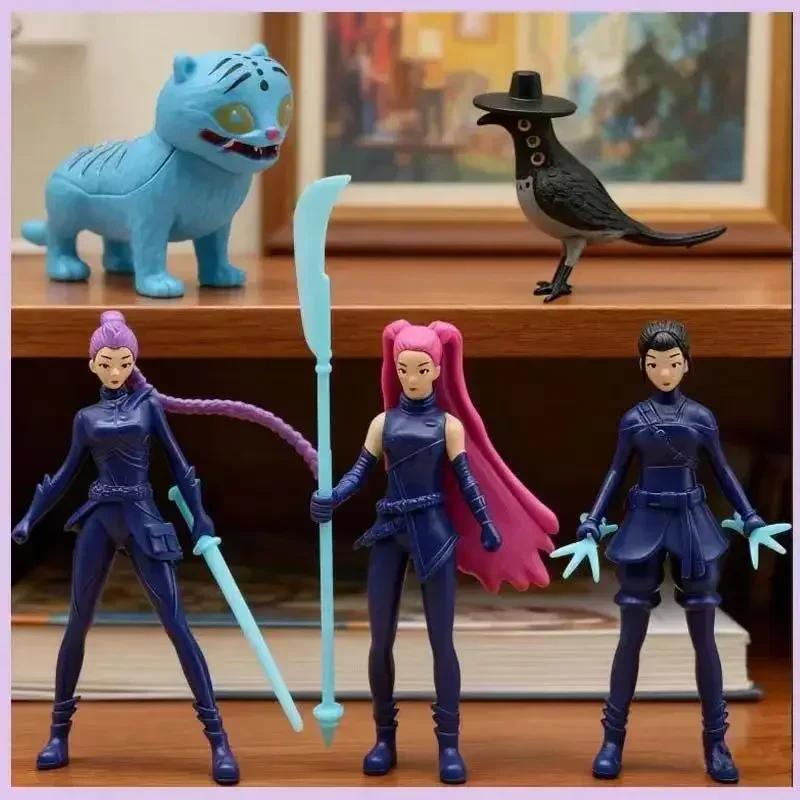 @ @Kpop Demon Hunters Anime Figure Toys Cute PVC Movable Joints Action Figure Model Dolls Kids Birthday Decoration Toy Gifts