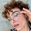 Oversized Oval Punk Pilot Sun Glasses Glasses Ladies Luxury European and American Sun Eyeglasses for Male and Womens UV400 Shield Eyewear