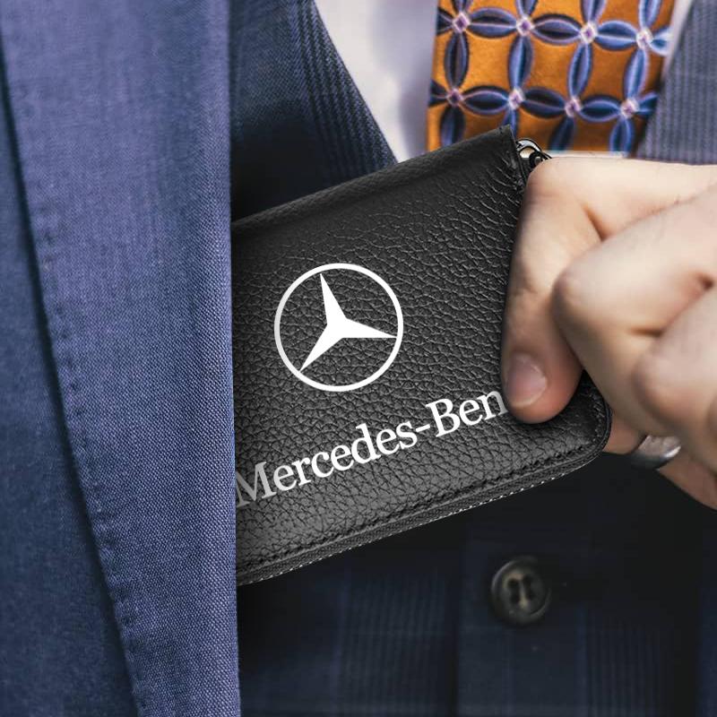 Кошелек для водительского удостоверения, ID-карты, паспорта из натуральной кожи для Mercedes Benz GLA C E S G Class CLA GLK W211 W212 W213, автомобильные аксессуары