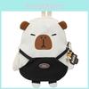 Backpack Student Capybara Class Bag Waterproof Capacity Large Partition Storage