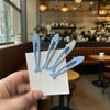 Blue Gradient Small Fish Metal Hair Clip Simple Versatile Side Duckbill Clips Hair Accessories Exquisite Cute Hair Accessories