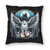 Snowy Owl Messenger Mystical Night Pillowcase Polyester Linen Velvet Pattern Decorative Throw Pillow Sofa Seater Cover x