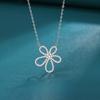 Ожерелье 'Рожденная как летний цветок' женское мори маленькое свежее нишевое изящное полое ожерелье с подвеской в виде цветка