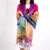 Fashion Scarf Jacquard Women Wrap Shawl Tassels Scarves Versatile Shawl with Tassel