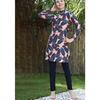Gradient Floral Print Set Muslim Women Modest Seaside Swimwear Full Coverage Swimsuit Beachwear Burkini Swimsuit Set (Without Hijab)