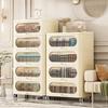 Nordic Style Plastic Storage Cabinet for Living Room or Bedroom