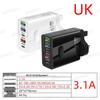 Быстрое зарядное устройство GaN на 65 Вт с несколькими портами (3 x USB-A и 2 x USB-C)