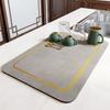 Diatom Mud Dish Drying Mat Quick Absorb Water Kitchen Tableware Drain Mats Non Slip Watertight Desktop Table Mat Insulation Pad