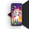 Чехол для телефона для Samsung Galaxy S22 S21 S20 FE Ultra Plus A07 A17 A15 A16 A25 A57 A37 Корпус Мягкий чехол Обои с единорогом и лошадью