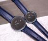 Soue Pair Watch A Basics Pair Watch Ladies Pair Couple 38mm X 30mm Leather Belt Leather Band Blue Black Dial [SOUE] Men's