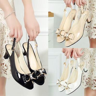 Прямая поставка для весенне-летней новой модной повседневной женской обуви большого размера с пряжкой на одно слово и открытым носком