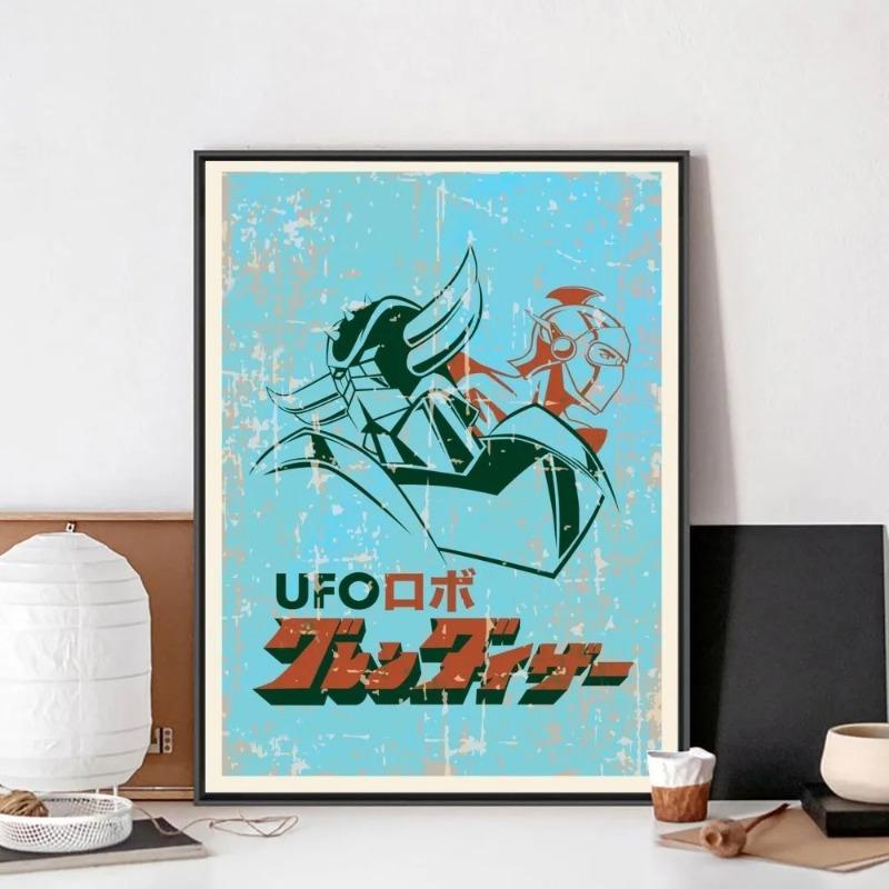 UFO Robot Goldorake Poster No Framed Poster Wall Art Canvas Painting Bedroom Study
