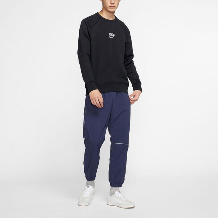 Nike SB Icon Флисовый скейтбординг Повседневный пуловер Мужские топы Черный 885846-010