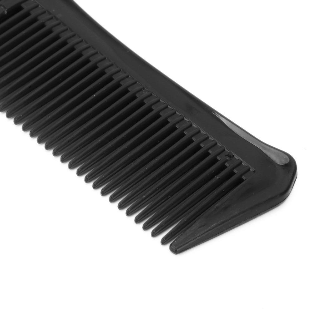 4PCS Double Sided Detangling Hair Comb Black Fine Tooth Hairdressing Tool For Wet Curly Hair