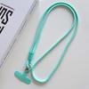 Personalize Trend Solid Color Mobile Phone Lanyard Diagonal Span Crossbody Long Rope Shoulder Strap Rope Necklace 